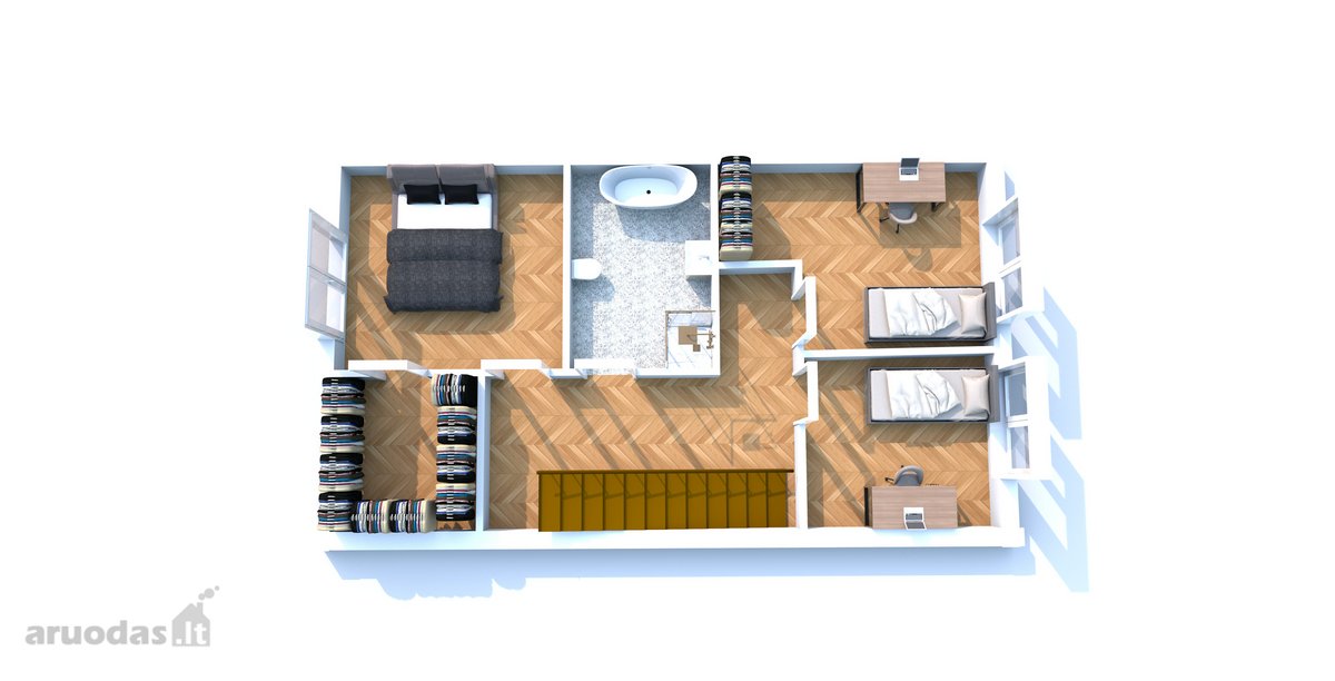 Parduodamas 190 m² namas su garažu ir 10,86 - nuotraukos Nr. 39