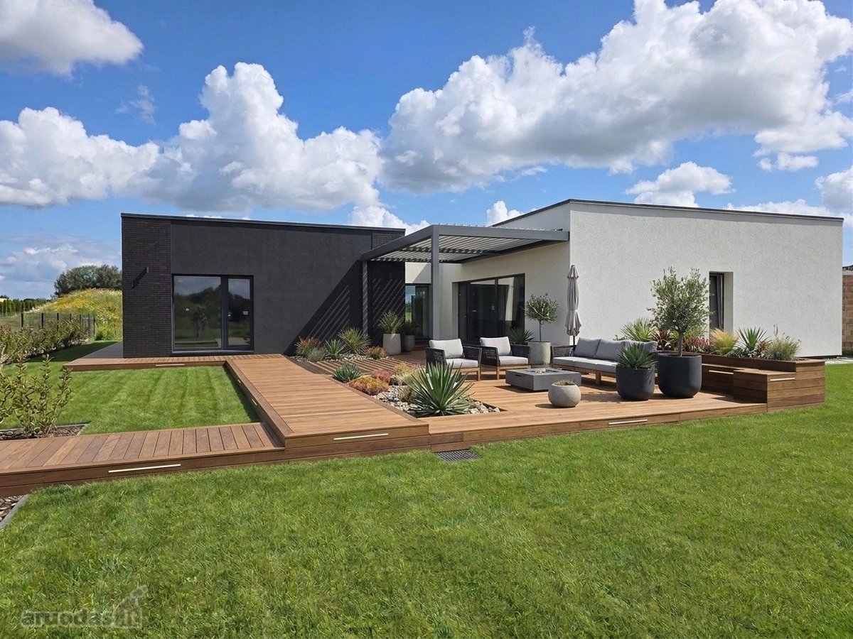 Modernios architektūros projekto, "L" Formos - nuotraukos Nr. 10