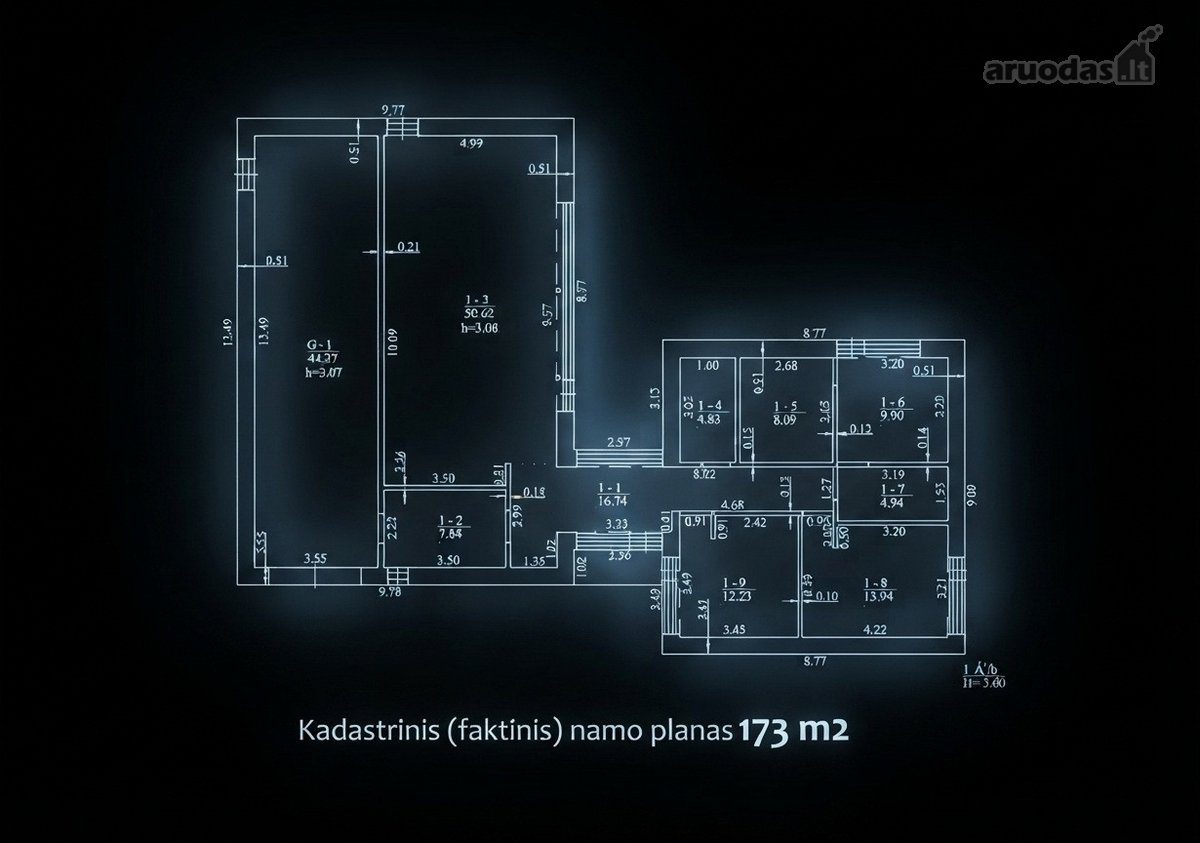 Modernios architektūros projekto, "L" Formos - nuotraukos Nr. 50