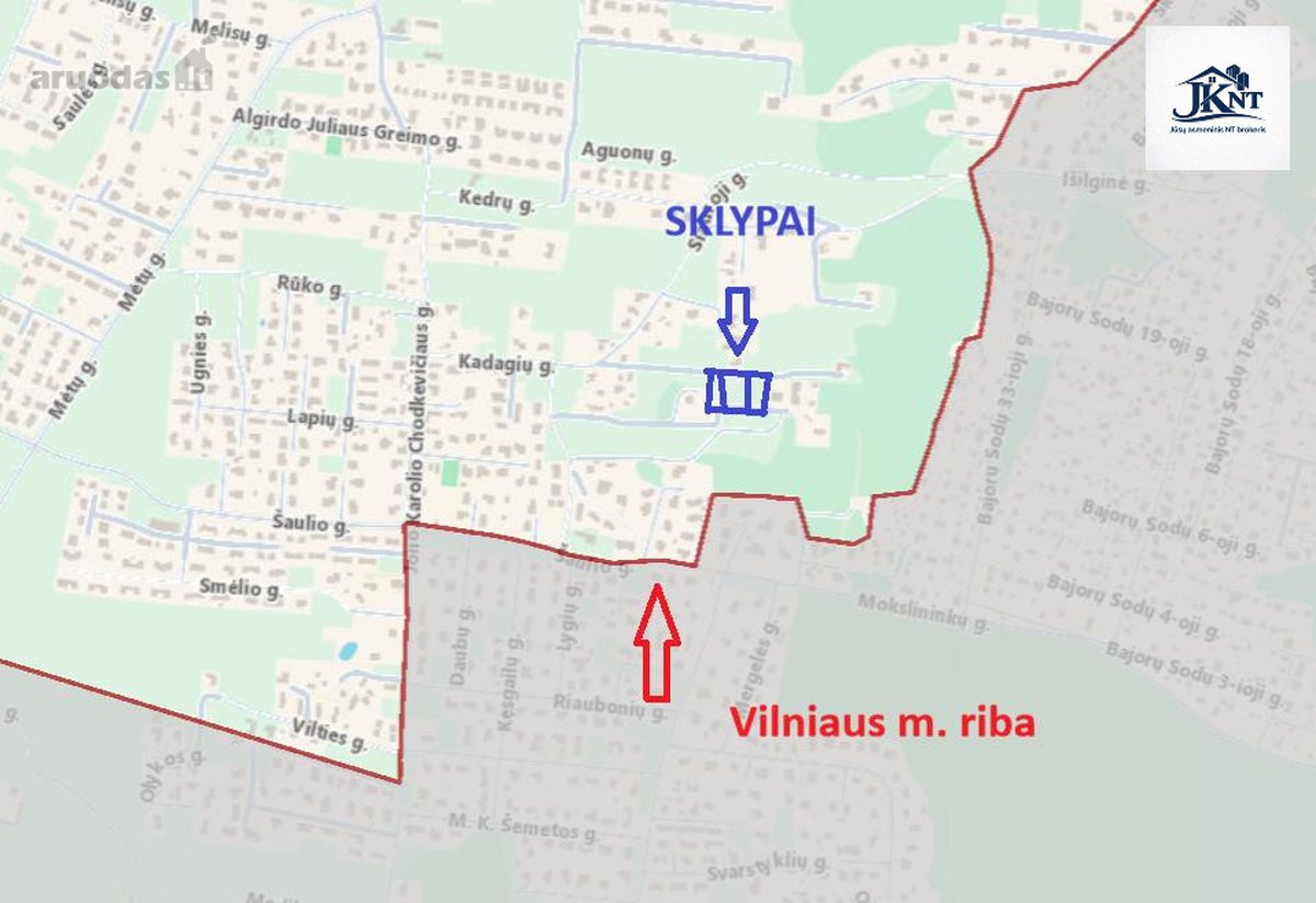 Parduodami 3 namų valdos sklypai vienas šalia - nuotraukos Nr. 22