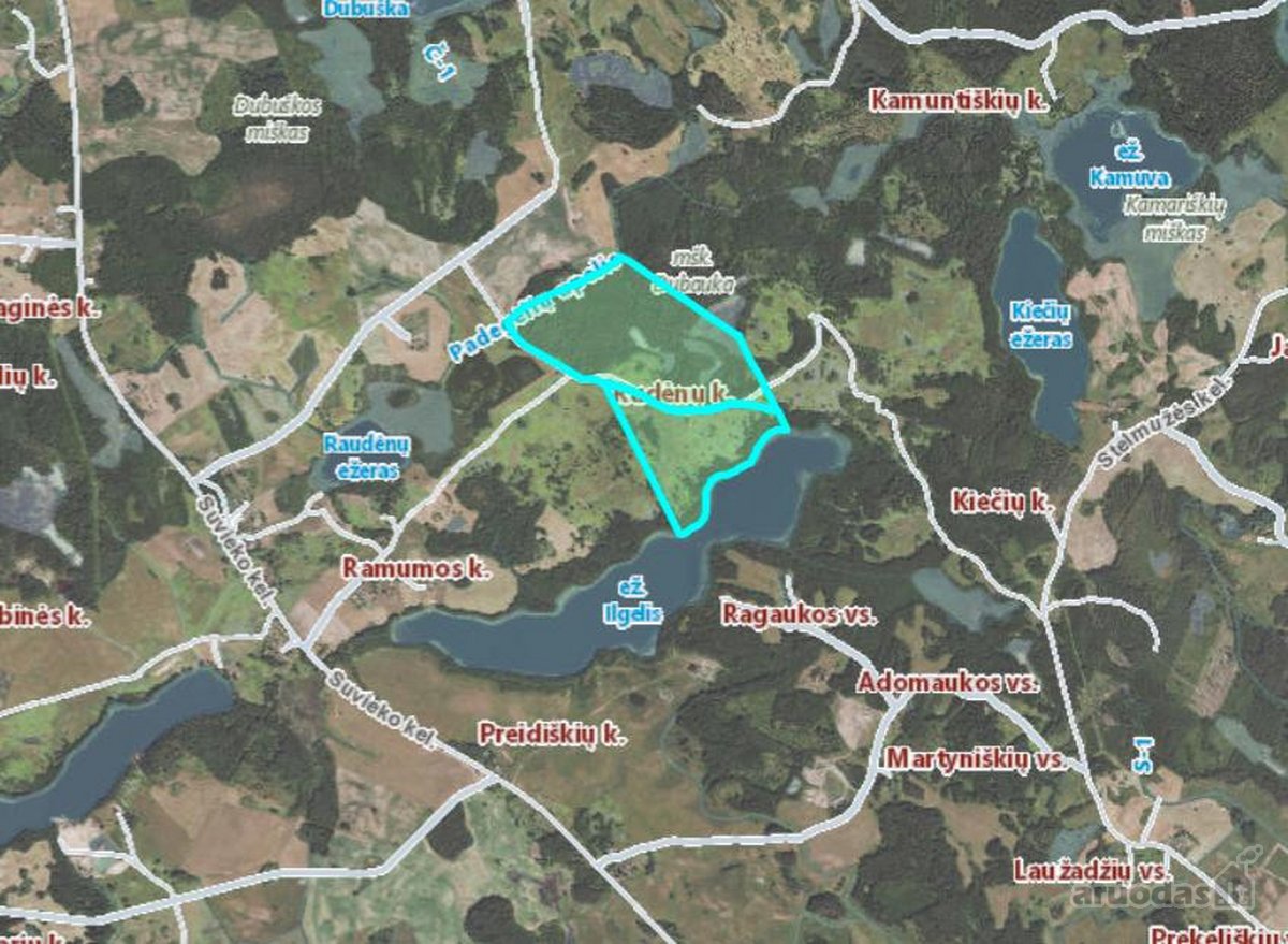 Parduodama vientisa 44,5 ha žemės ir miško - nuotraukos Nr. 3