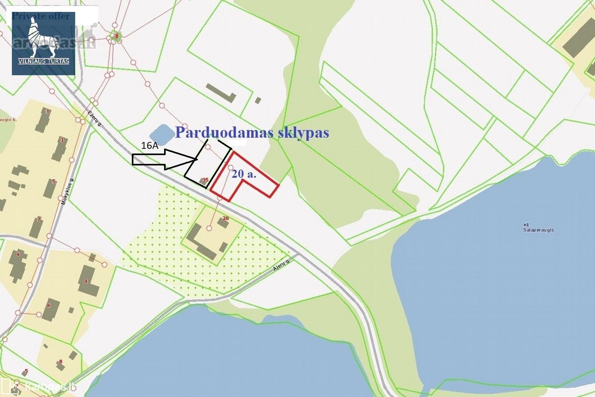 Parduodamas 16 a. namų valdos sklypas dviejų - nuotraukos Nr. 7