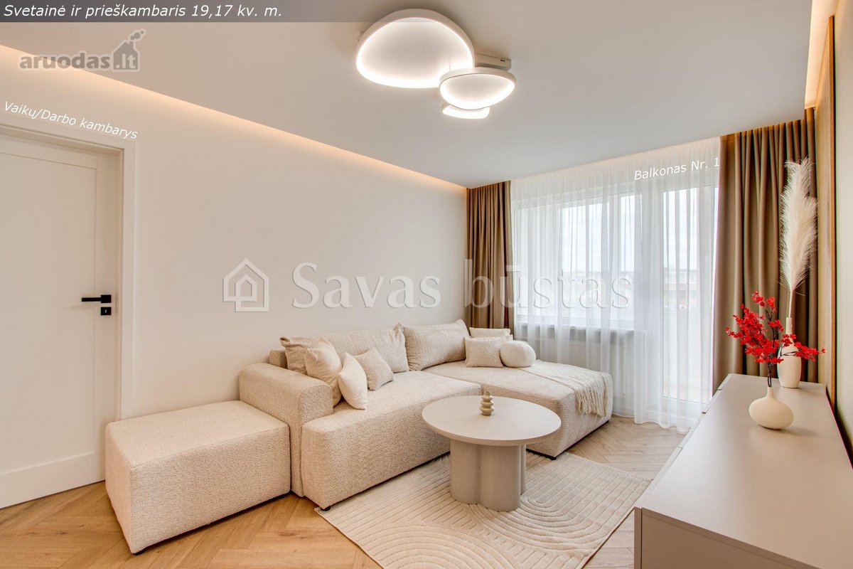 Naujai ir kokybiškai suremontuotas 3 kambarių - nuotraukos Nr. 3