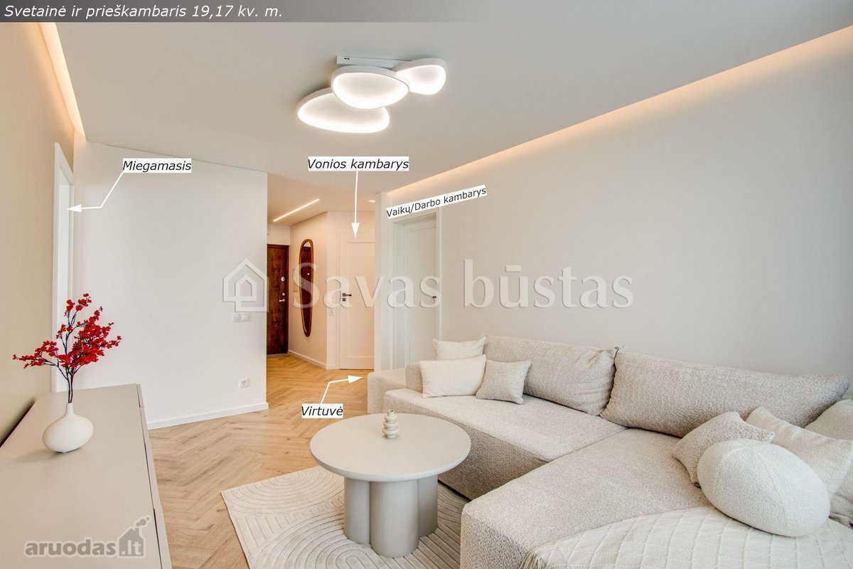 Naujai ir kokybiškai suremontuotas 3 kambarių - nuotraukos Nr. 8