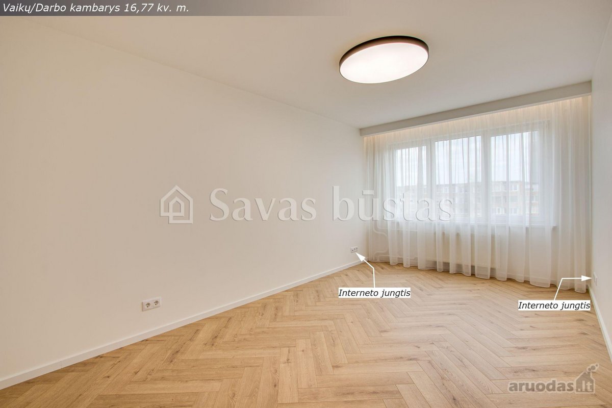 Naujai ir kokybiškai suremontuotas 3 kambarių - nuotraukos Nr. 21
