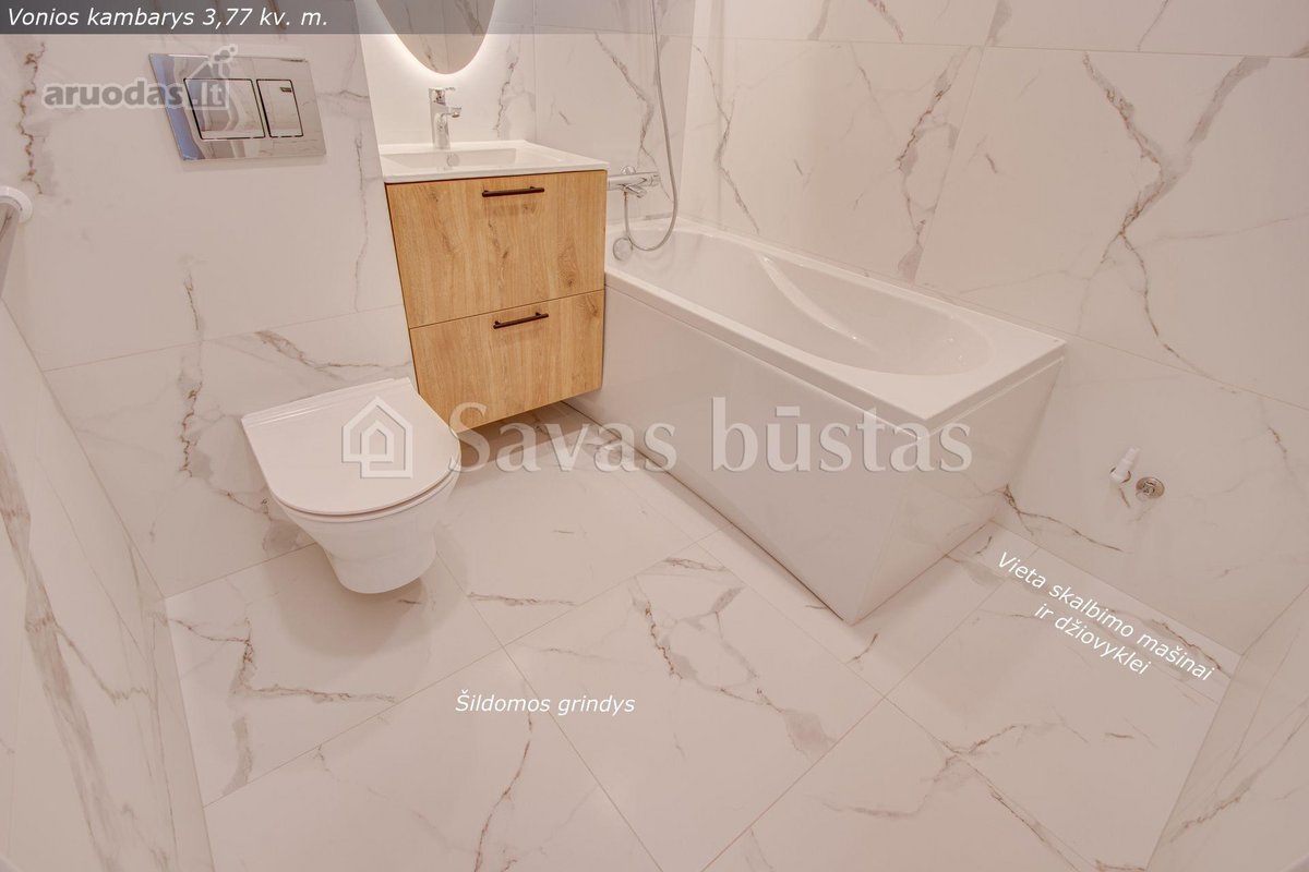 Naujai ir kokybiškai suremontuotas 3 kambarių - nuotraukos Nr. 39
