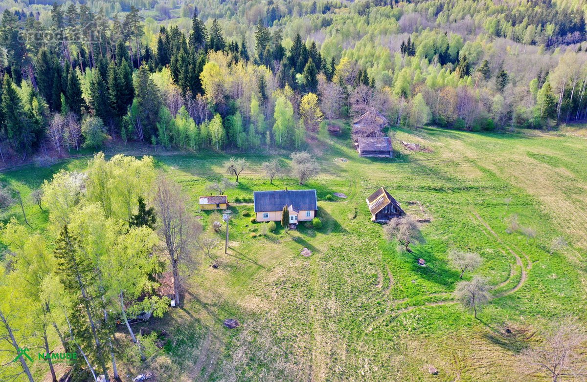 Parduodama rąstinė sodyba su vaizdingu ir - nuotraukos Nr. 12