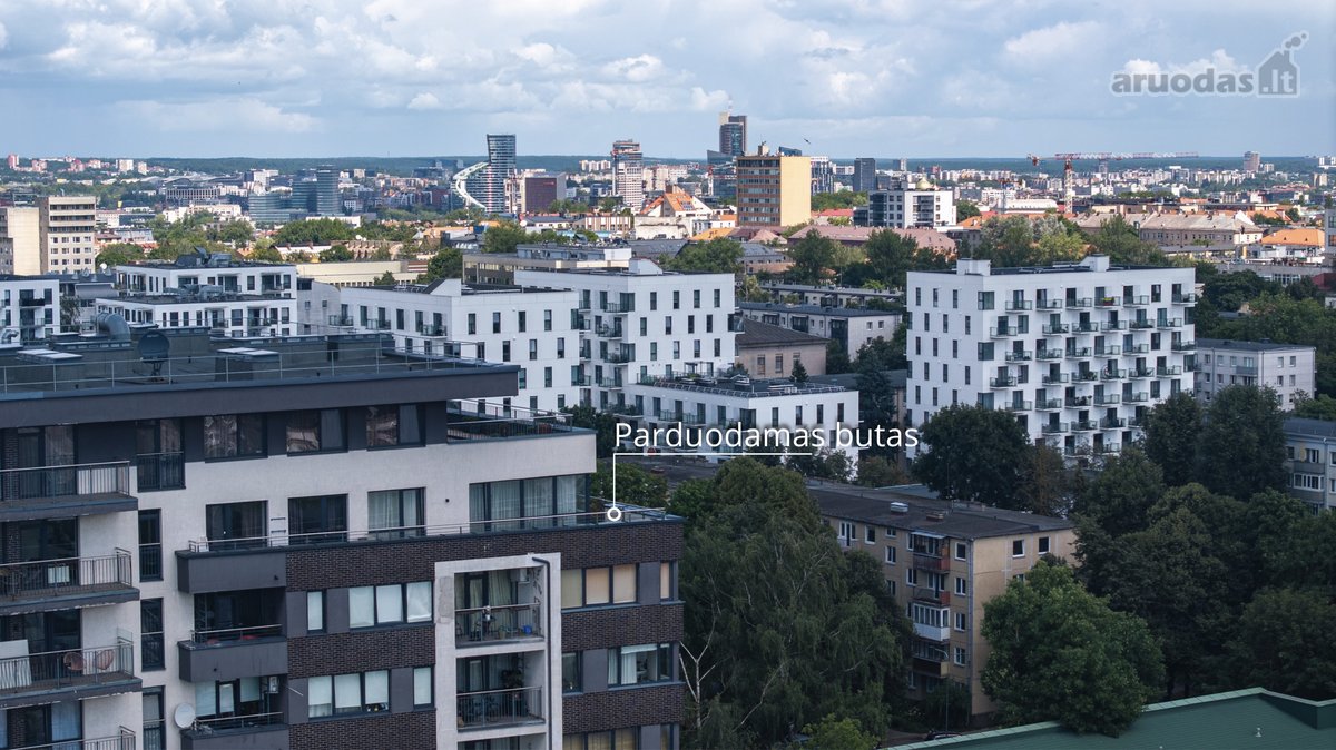 Virš Naujamiesčio stogų parduodamas butas su - nuotraukos Nr. 19