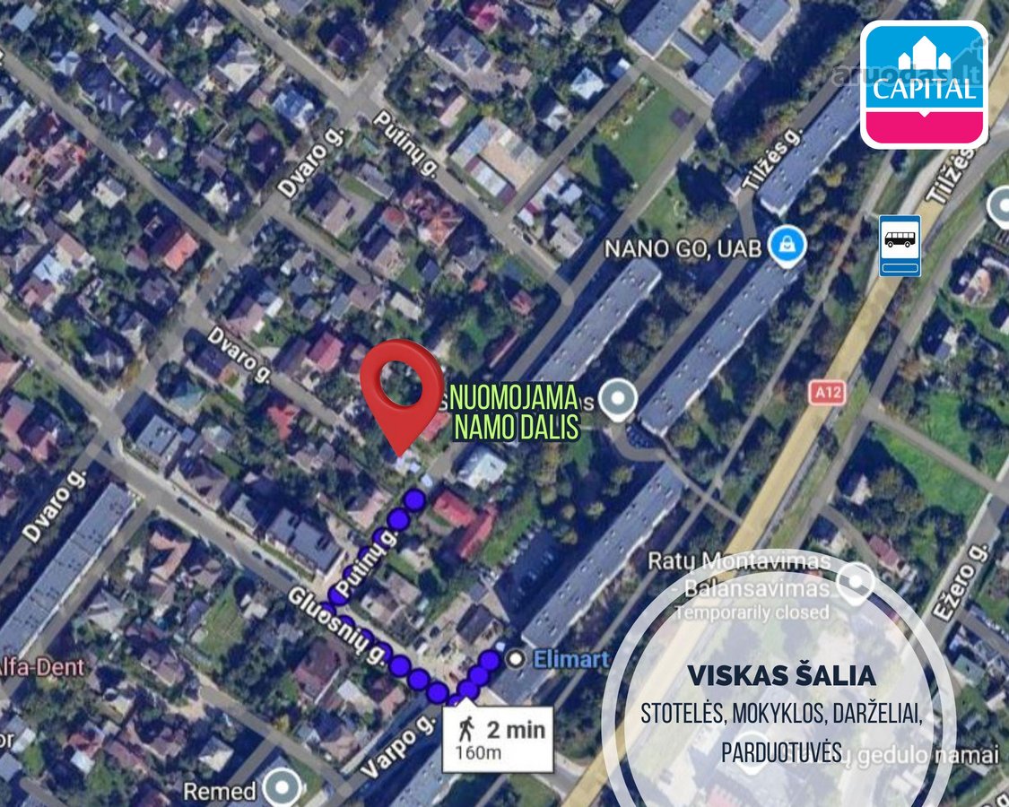 Šiaulių Mieste Nuomojama Namo Dalis Su - nuotraukos Nr. 17