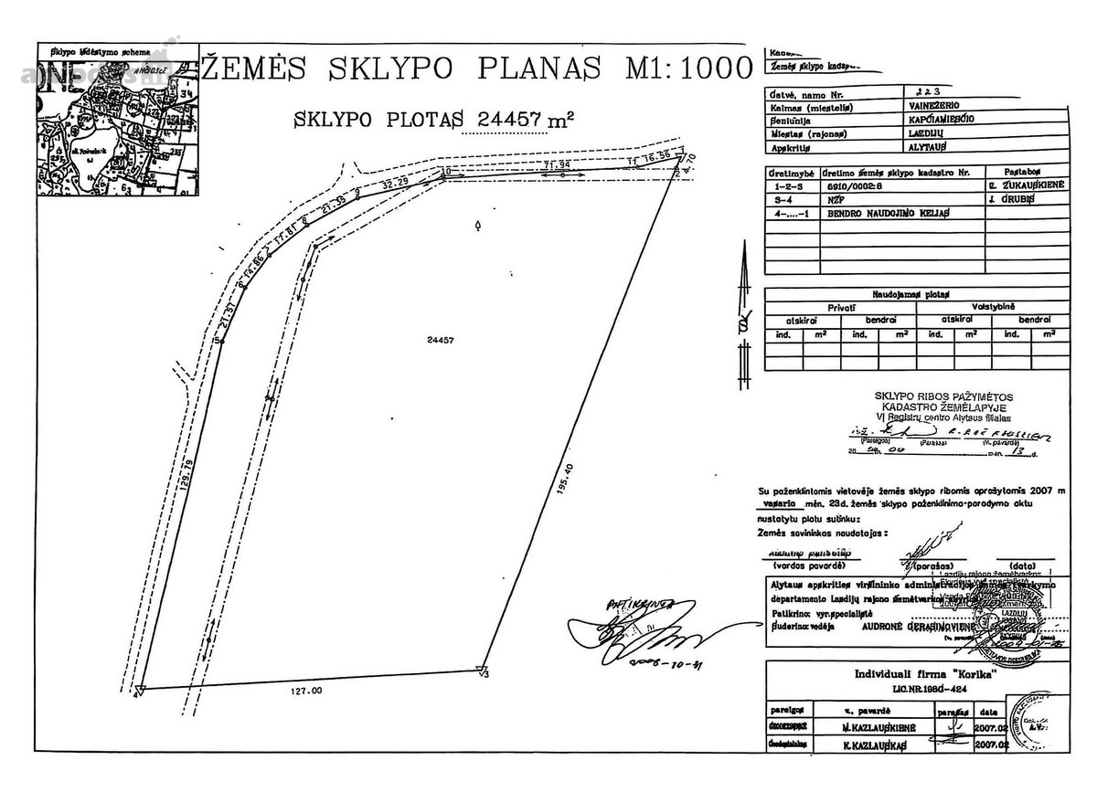 Parduodamas 2,45 Ha Sklypas Su Galimybe - nuotraukos Nr. 4