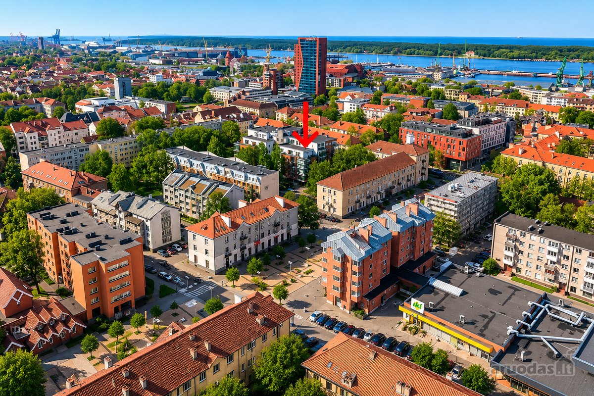 2 Kambarių Butas Klaipėdos Centre Su - nuotraukos Nr. 12