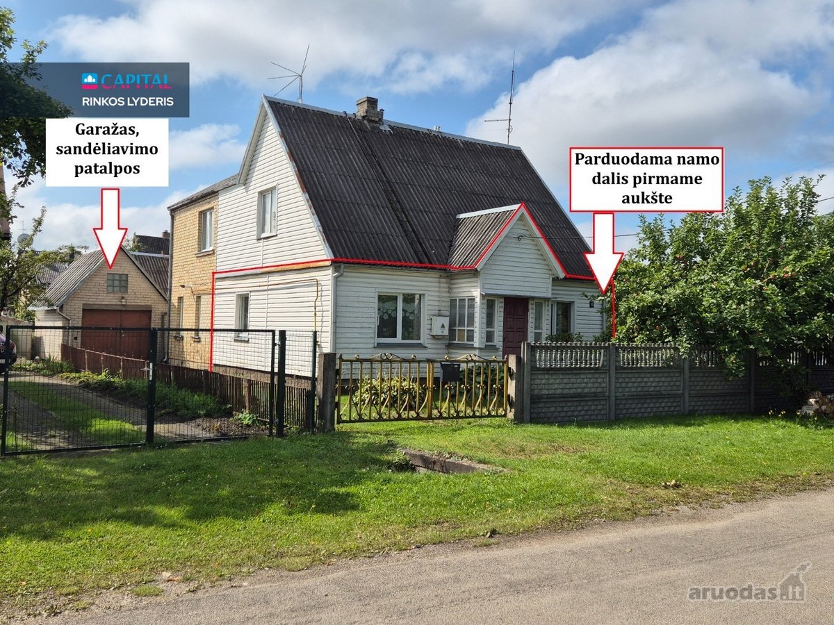 Parduodama rąstinio namo dalis Purienų g., - nuotraukos Nr. 2