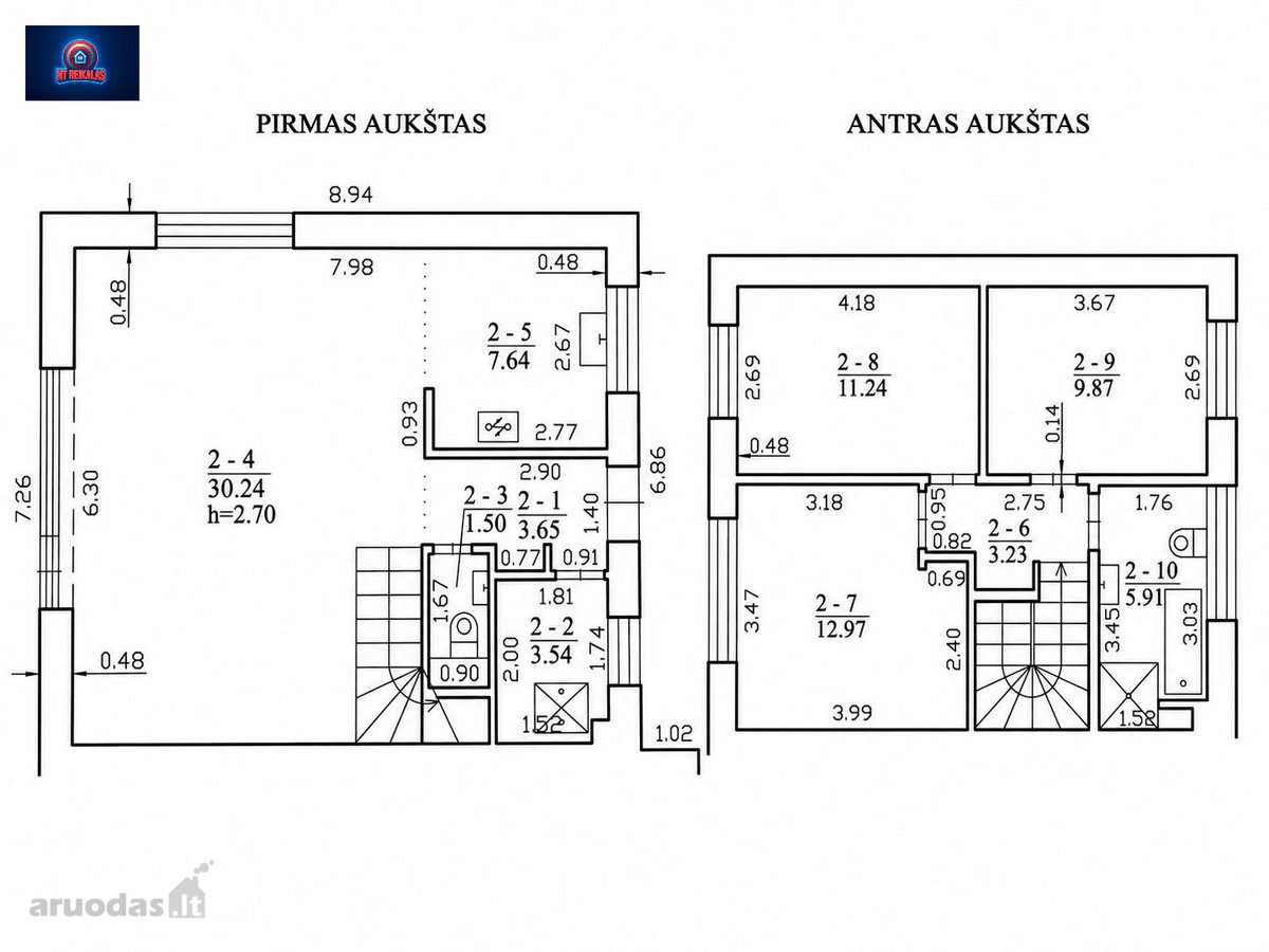 Nuomojamas 4 Kambarių Kotedžas Didvyriuose, - nuotraukos Nr. 33