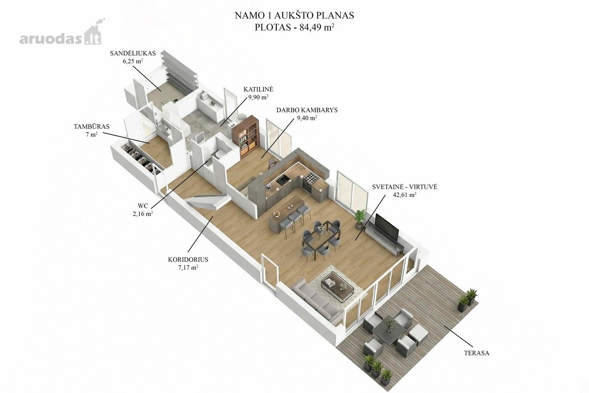 Parduodamas 12.5a Skypas Su Parengtu 158 Kv.m - nuotraukos Nr. 13
