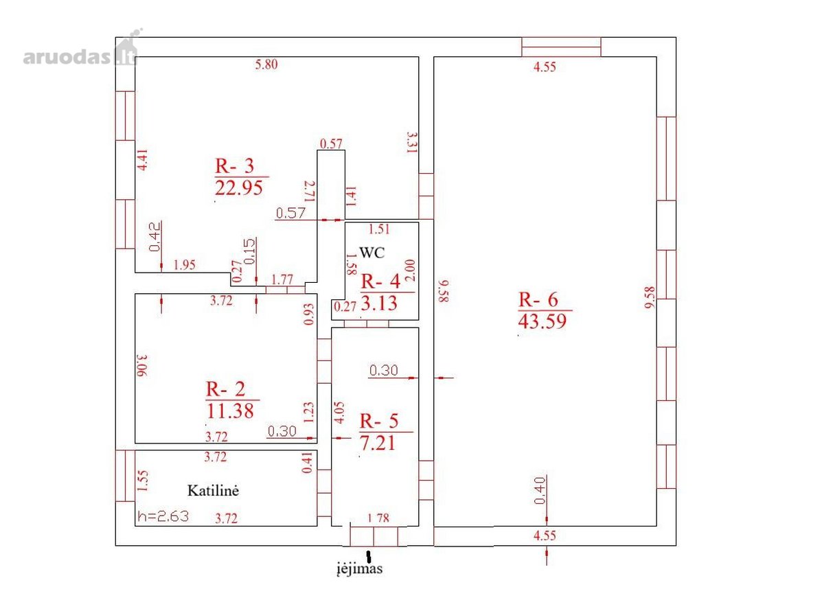 Išnuomojamos 89 M² Komercinės Patalpos - nuotraukos Nr. 5