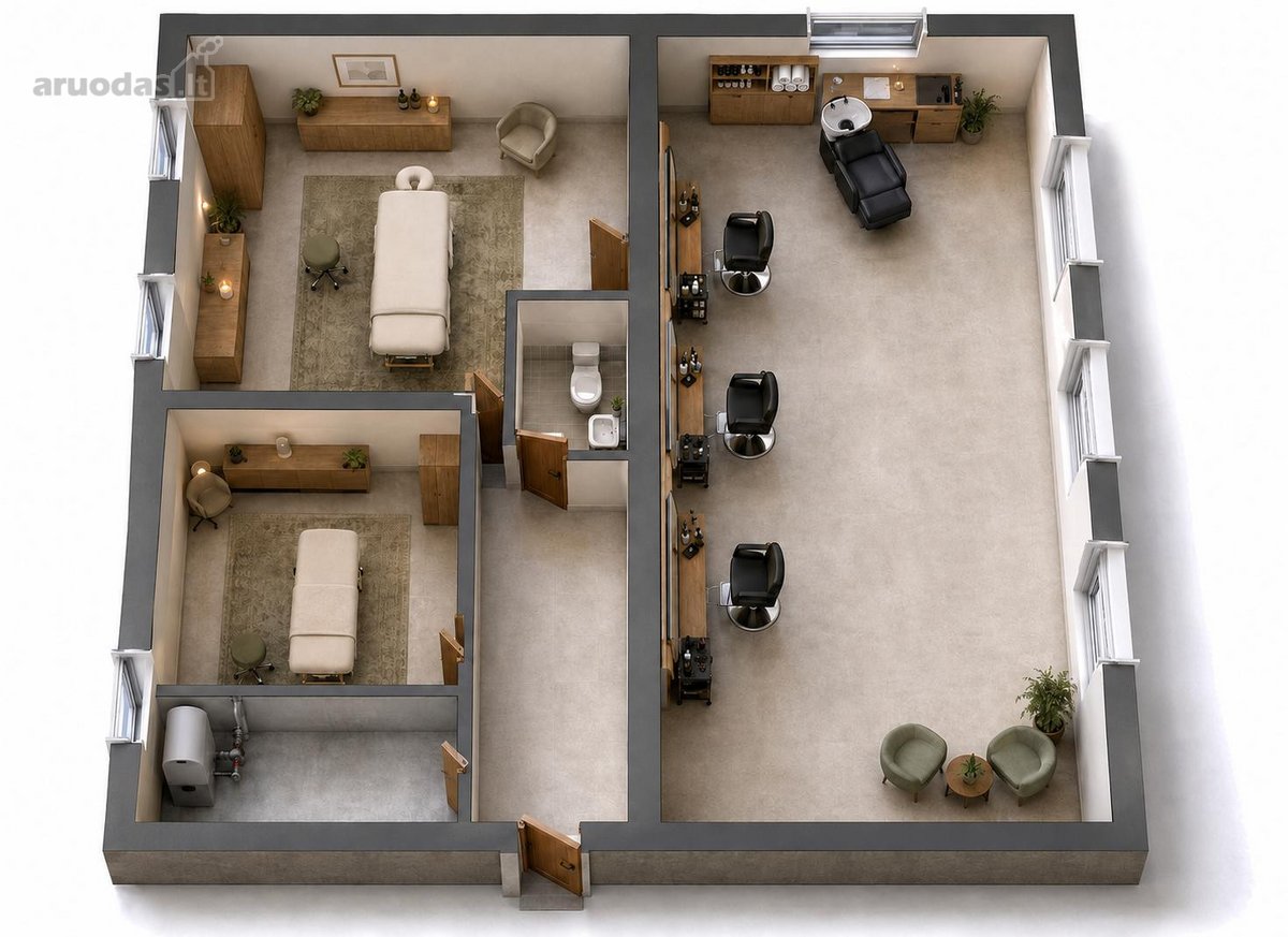Išnuomojamos 89 M² Komercinės Patalpos - nuotraukos Nr. 3
