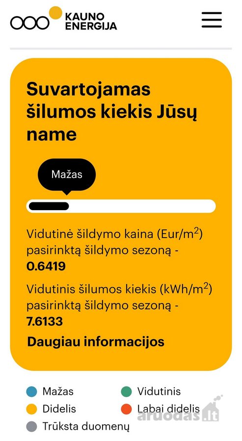Išnuomojamas 2 kambarių butas su autonominiu - nuotraukos Nr. 9