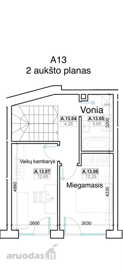 Parduodamas erdvus butas per 2 aukštus - nuotraukos Nr. 8