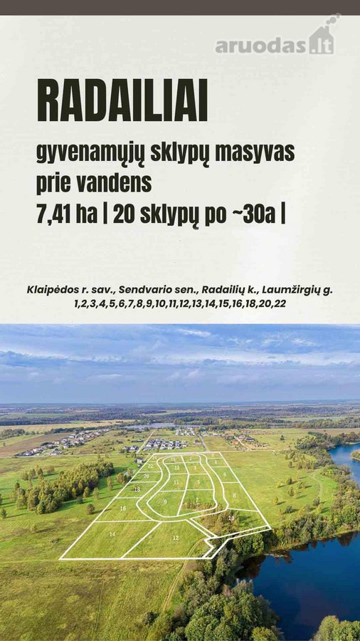7,4 Ha Gyvenamųjų Sklypų Masyvas Radailiuose - nuotraukos Nr. 3