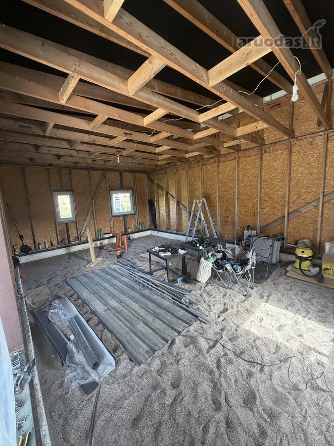 ? Parduodamas 12 a sklypas su 56 m² nebaigtos - nuotraukos Nr. 4