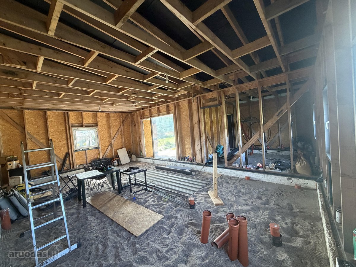 ? Parduodamas 12 a sklypas su 56 m² nebaigtos - nuotraukos Nr. 5