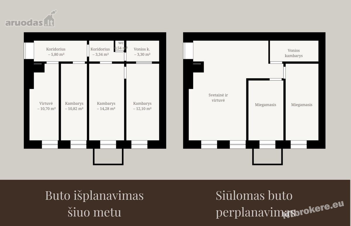 Parduodamas trijų kambarių butas puikioje - nuotraukos Nr. 2