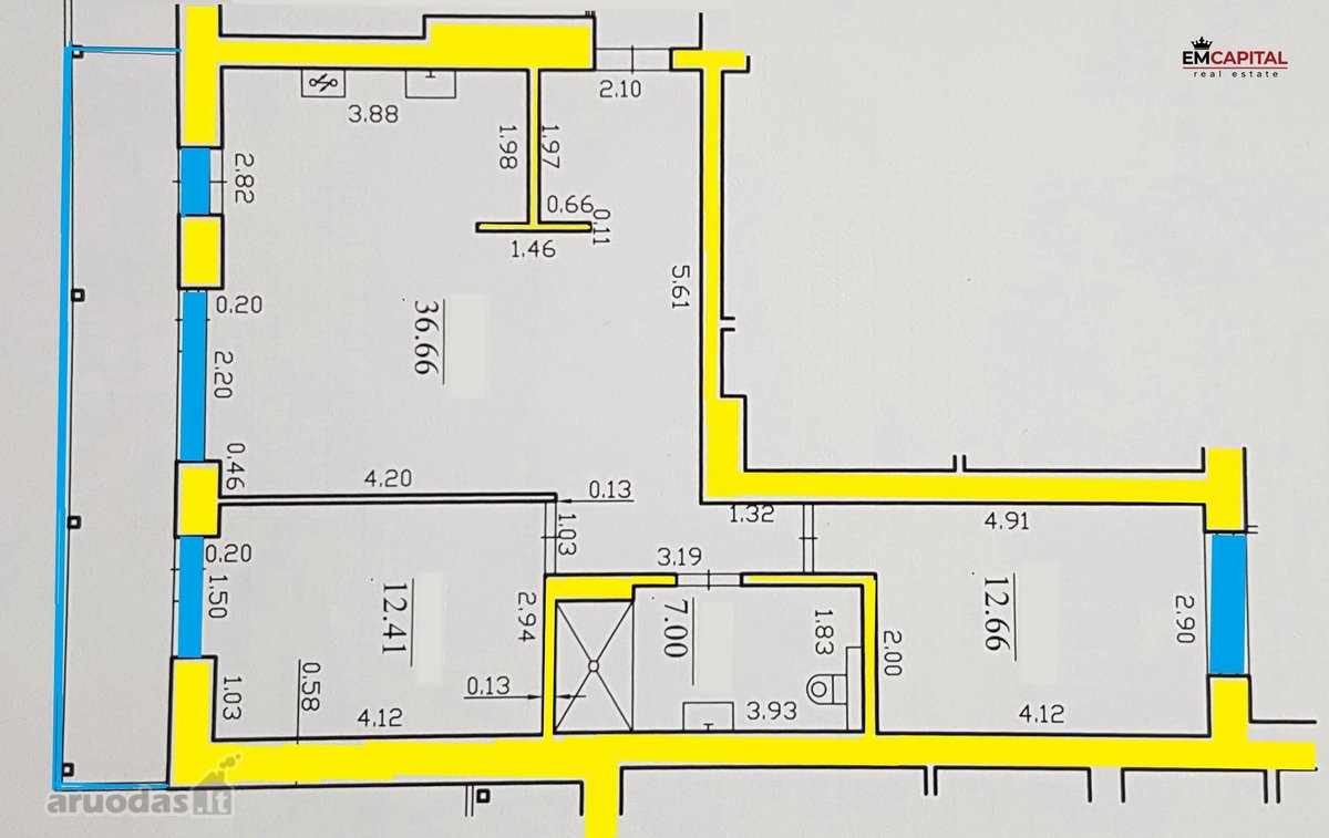 Parduodamas 3k Butas Šnipiškėse, Oršos g. 6 name - nuotraukos Nr. 15