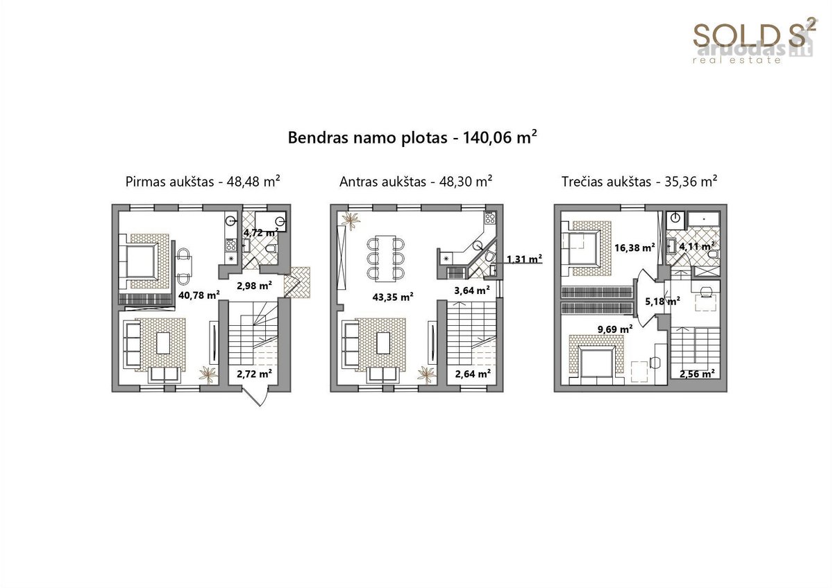 Individualus namas su 4,5 aro sklypu - nuotraukos Nr. 11