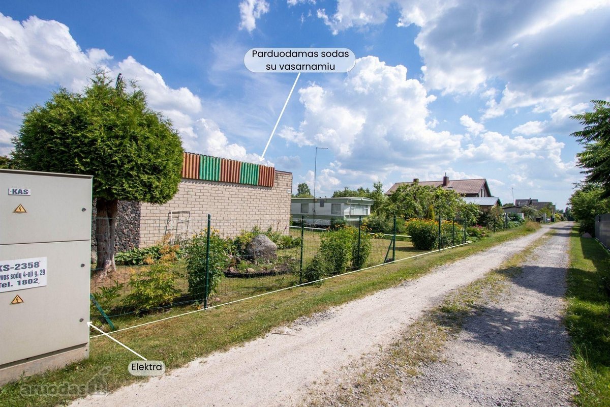 Parduodamas sodo sklypas su mūriniu 20,77 kv. - nuotraukos Nr. 12
