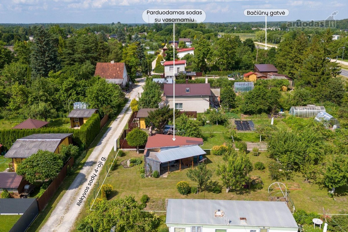 Parduodamas sodo sklypas su mūriniu 20,77 kv. - nuotraukos Nr. 16