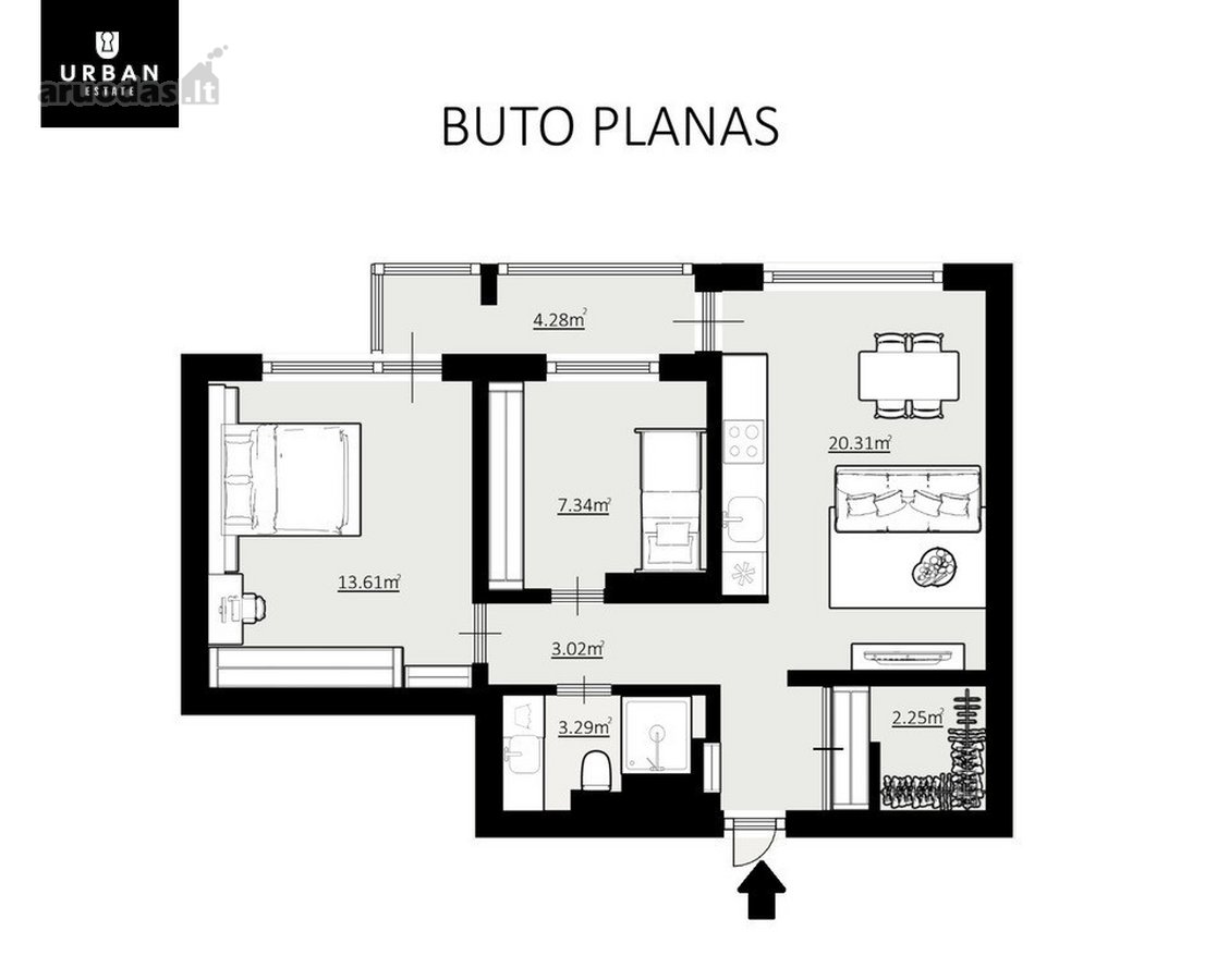 Modernaus Ir Itin Jaukaus Interjero Butas - nuotraukos Nr. 29
