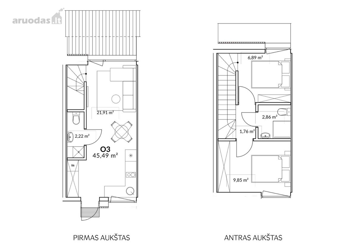 Kotedžai su privačiais kiemeliais Kunigiškėse. - nuotraukos Nr. 10