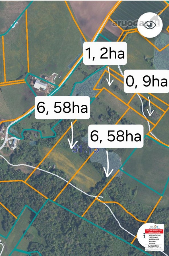Parduodami 15,26ha bendro ploto sklypai su - nuotraukos Nr. 4