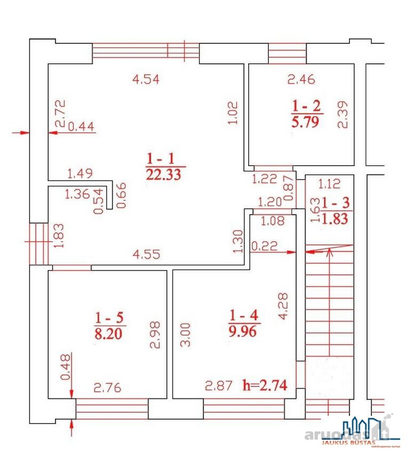Parduodame 3 kambarių, 48.2m² bendrojo ploto, - nuotraukos Nr. 6