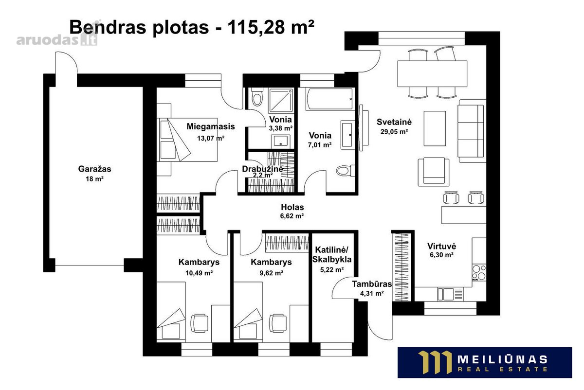 Naujas Projektas Namai "Erdvės" Pyplių K., - nuotraukos Nr. 13