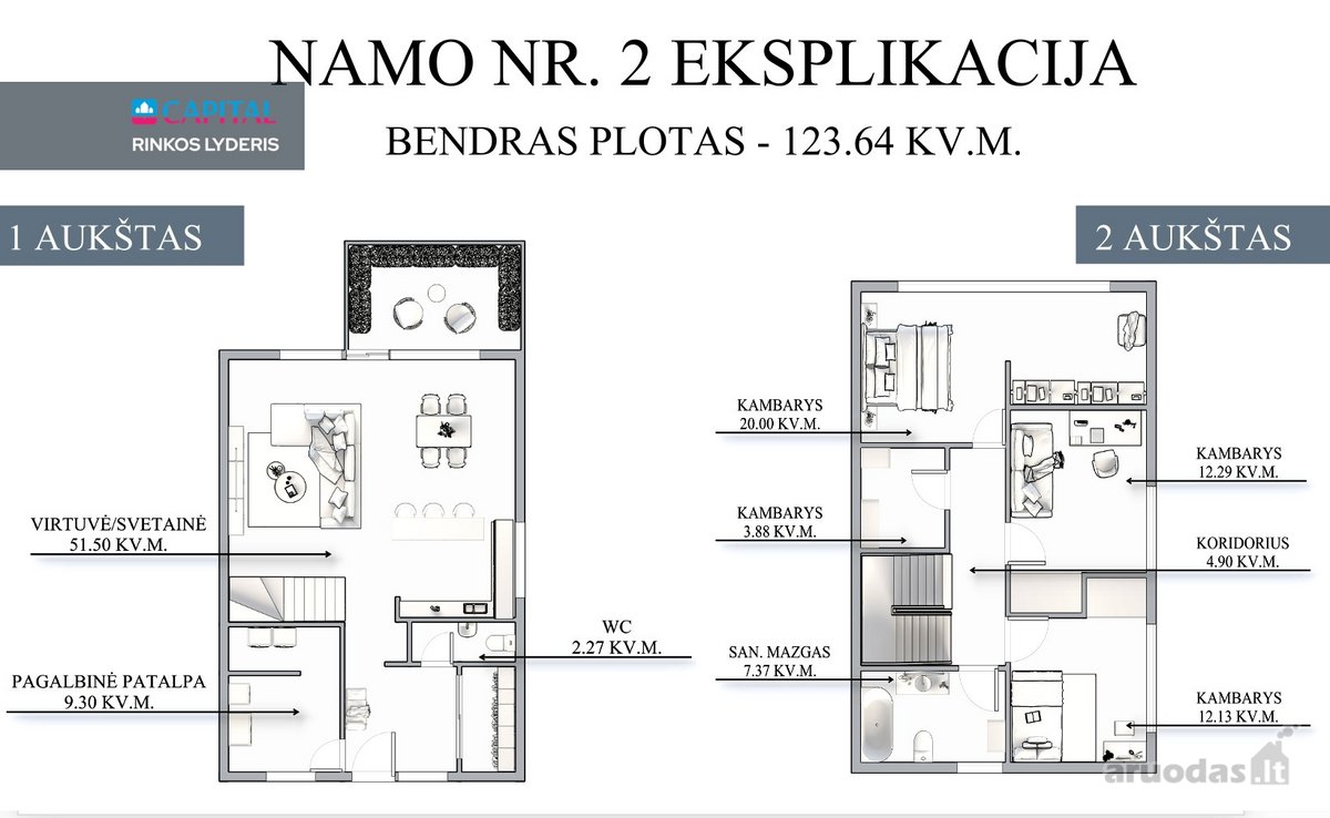 Parduodami Du Erdvūs Ir Kokybiški Kotedžai - nuotraukos Nr. 27