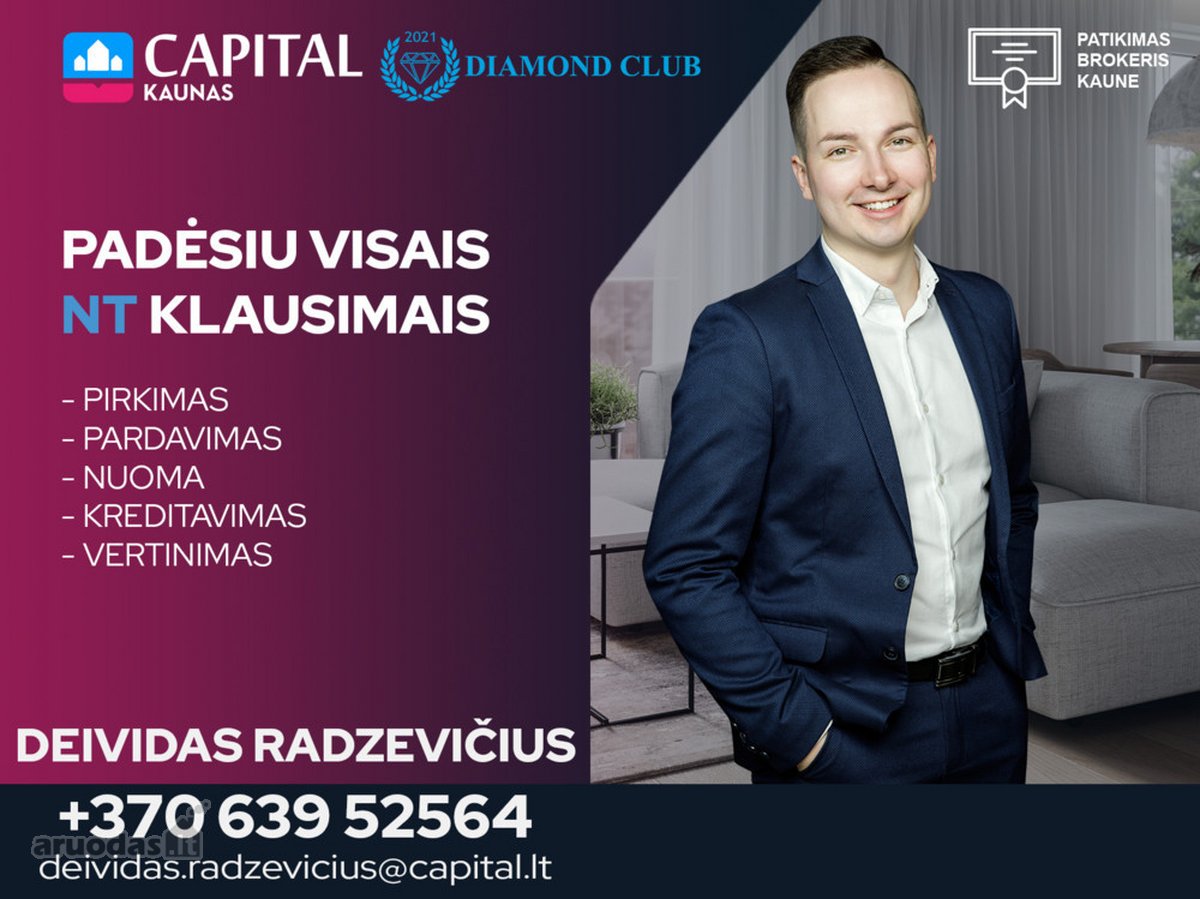 Parduodamas erdviai išplanuotas trijų - nuotraukos Nr. 12