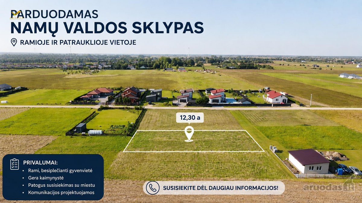 Parduodamas namų valdos sklypas Kretingos r., - nuotraukos Nr. 2