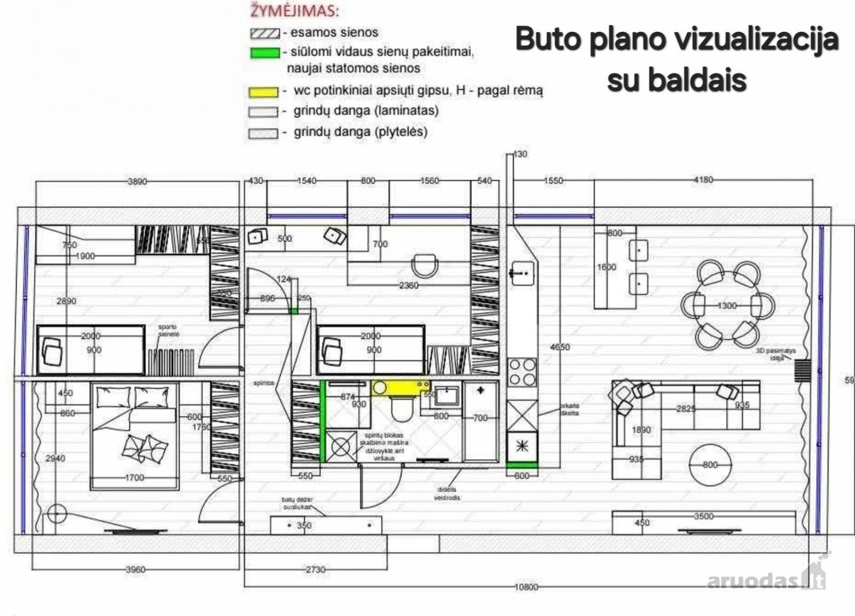 Parduodamas erdvus ir šviesus 4 kambarių - nuotraukos Nr. 29
