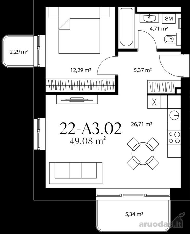 „Trinyčių rezidencija“ - modernus 5 ha - nuotraukos Nr. 17