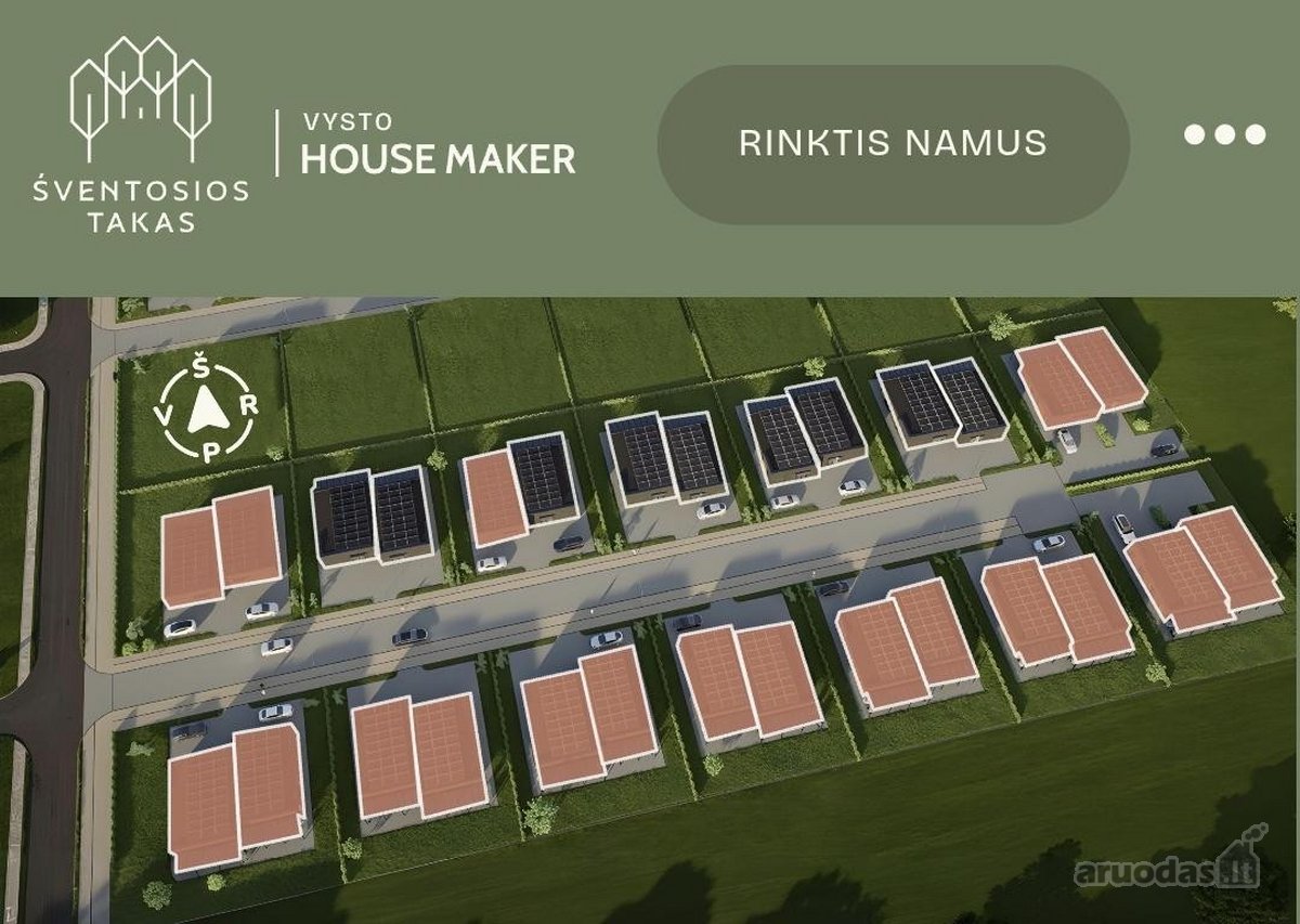A++ klasės vieno aukšto dvibučiai namai su - nuotraukos Nr. 3