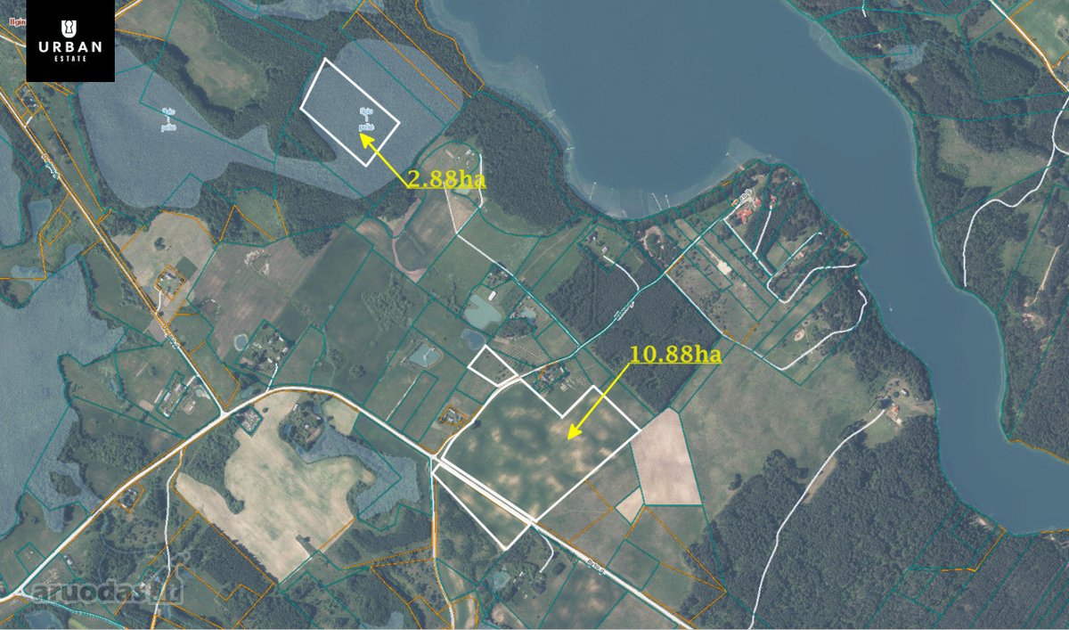 13.76 Ha Bendro Ploto Žemės Ūkio Paskirties - nuotraukos Nr. 2