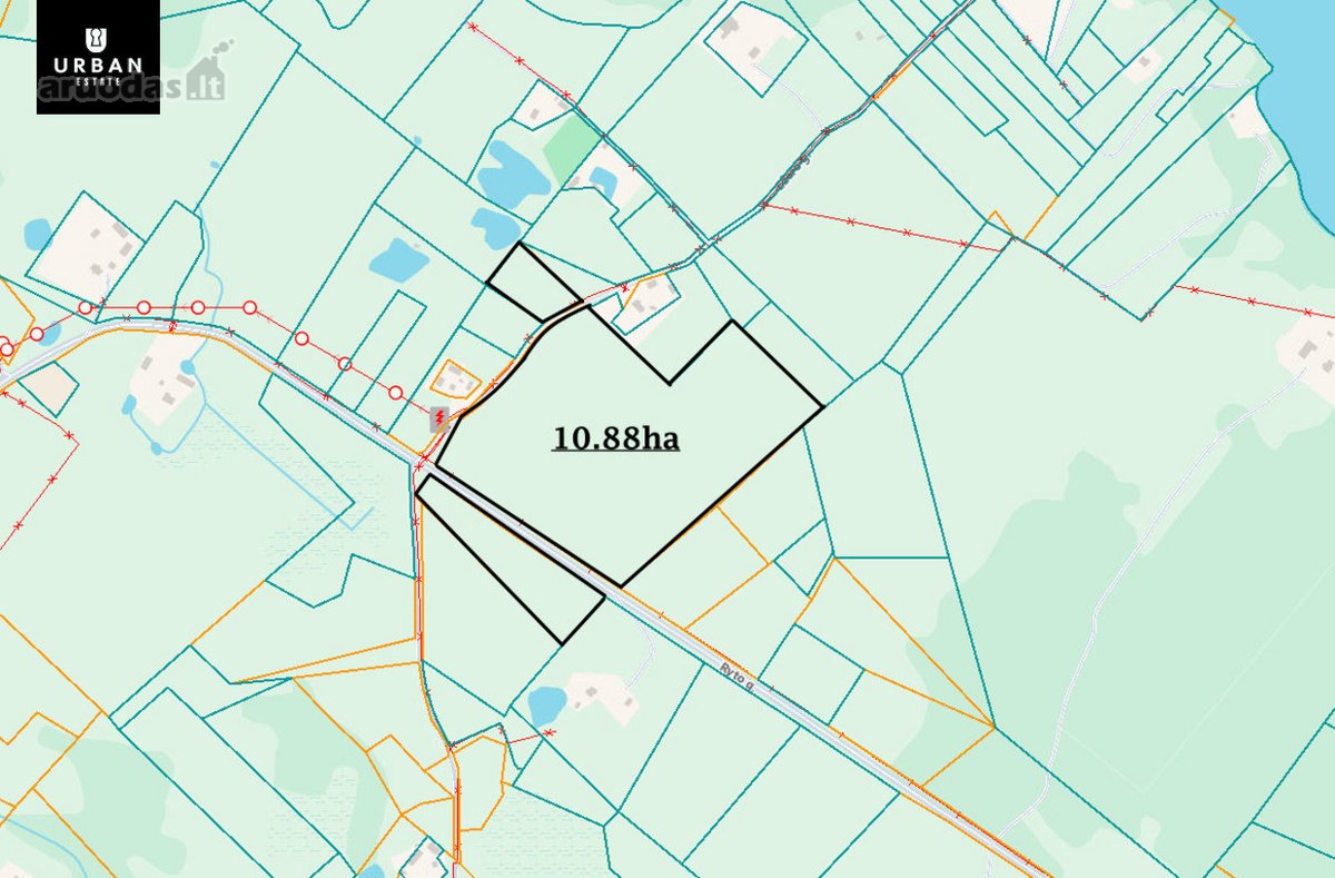 13.76 Ha Bendro Ploto Žemės Ūkio Paskirties - nuotraukos Nr. 3