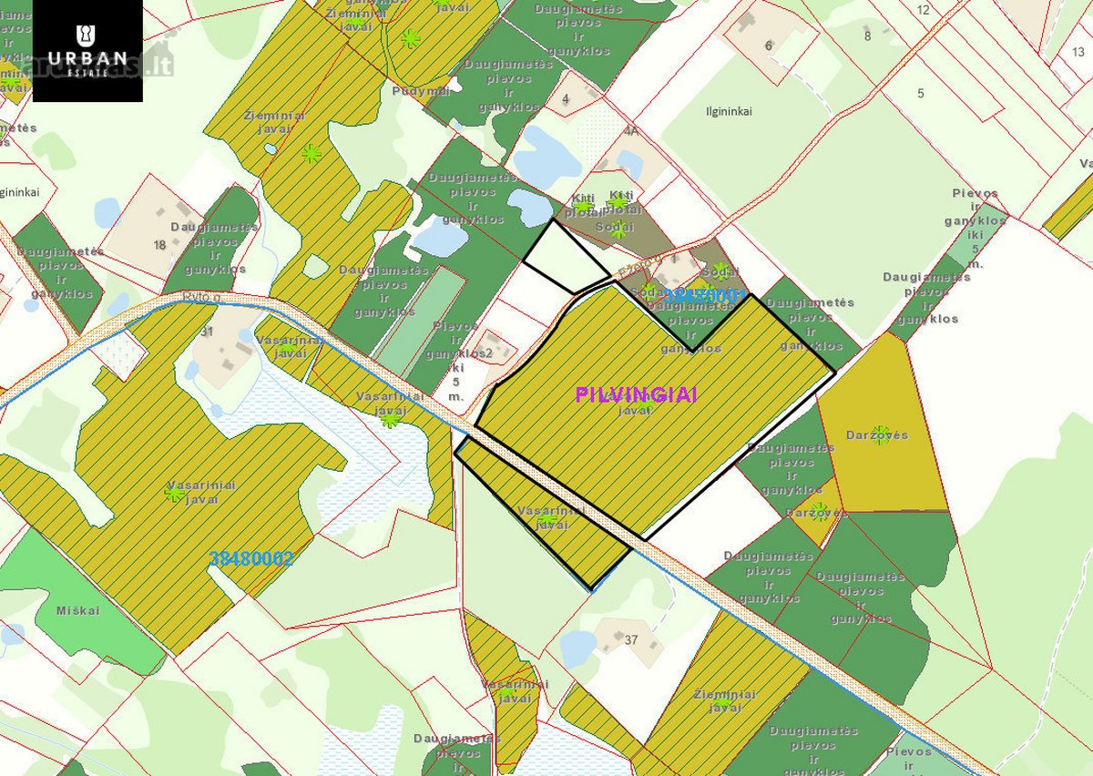13.76 Ha Bendro Ploto Žemės Ūkio Paskirties - nuotraukos Nr. 6