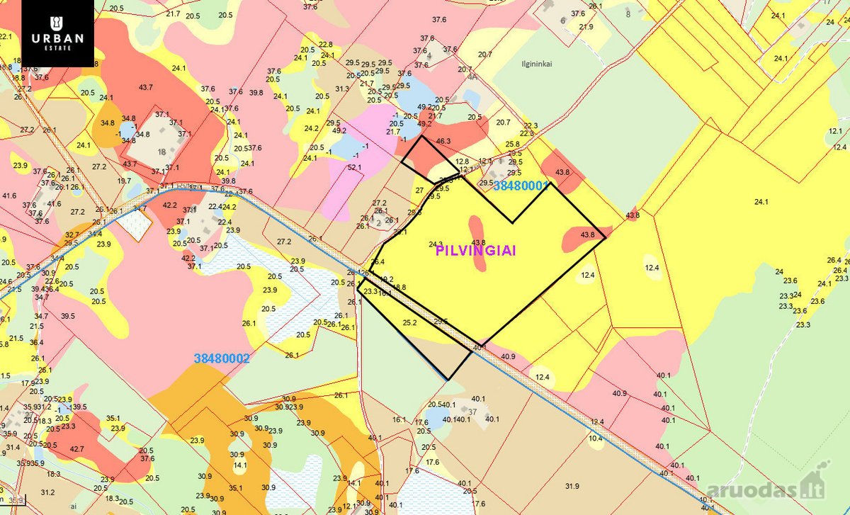 13.76 Ha Bendro Ploto Žemės Ūkio Paskirties - nuotraukos Nr. 7