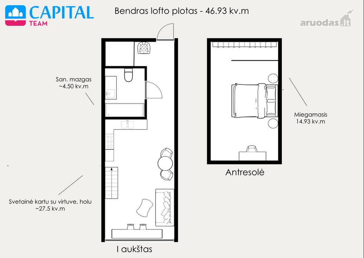 Parduodamas Funkcionaliai Bei Moderniai - nuotraukos Nr. 23