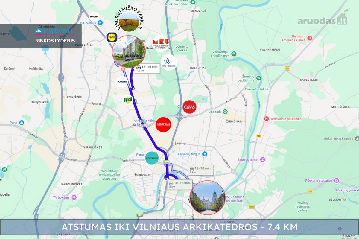 Nuomojamas tvarkingas, šviesus, šalia Visorių - nuotraukos Nr. 26