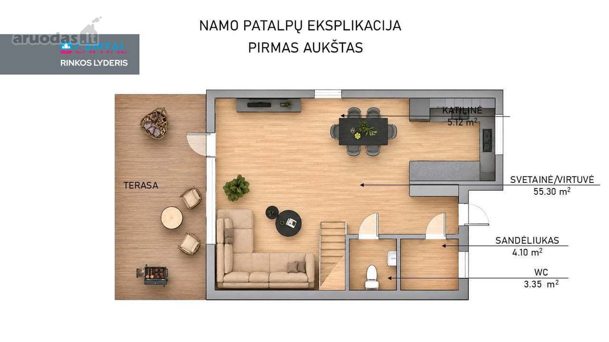 Parduodamas Prie Avižienių, Dviejų Aukštų, - nuotraukos Nr. 33
