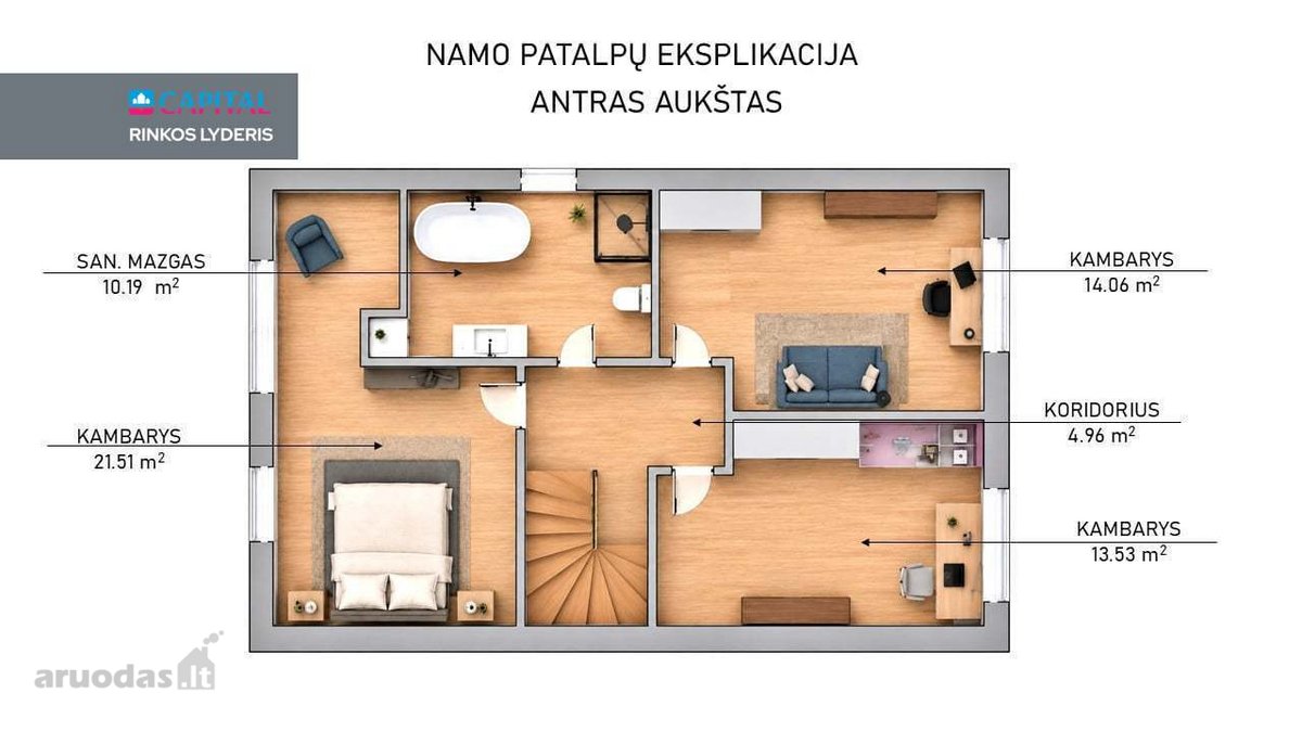 Parduodamas Prie Avižienių, Dviejų Aukštų, - nuotraukos Nr. 34
