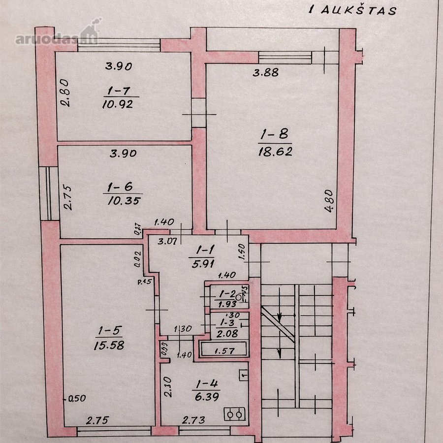 Erdvus 4 Kambarių Butas Strategiškai Vienoje - nuotraukos Nr. 23